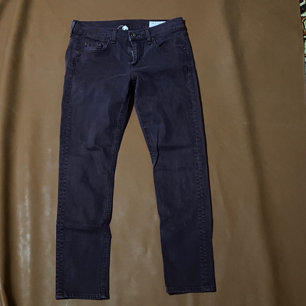 rag & bone Women's Dark Purple Skinny Dre Jeans